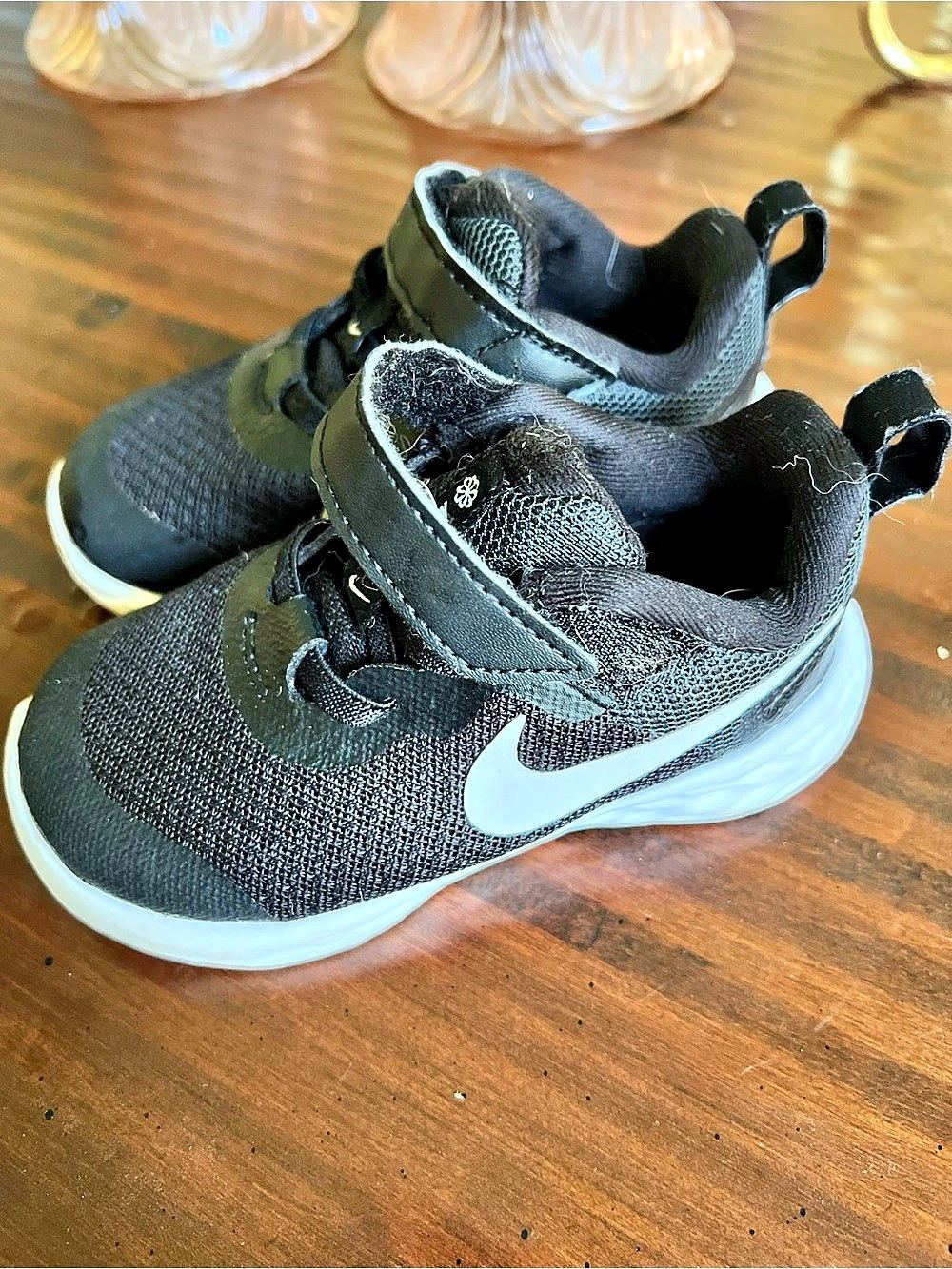Nike Revolution Kids Black & White Sneakers